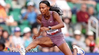 Dalilah Muhammad ROLLS onto 400m hurdles semifinal at US Trials  NBC Sports [upl. by Otrebmal]