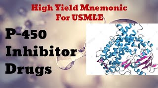 P450 Inhibitors Mnemonic for USMLE Step 1 [upl. by Daune]