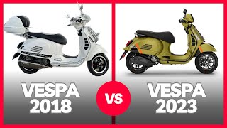 Scuter Piaggio Vespa 2018 vs Vespa 2023  Merita schimbul [upl. by Schilit]