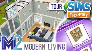 Sims FreePlay  Modern Living House Original Design [upl. by Cicily61]