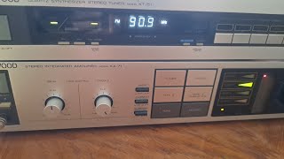 kENWOOD KA 71 AMPLIFIER amp KENWOOD KT 51 TUNER [upl. by Ainala759]