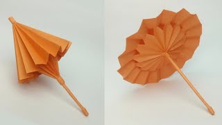 How To Make a Paper Umbrella That Open And Close  Origami Umbrella  mini paper Umbrella [upl. by Kerat]