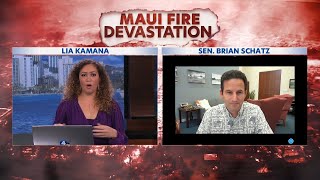 US Senator Brian Schatz joins KITV4 live to discuss Maui funding [upl. by Pradeep]