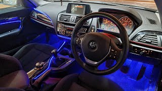 POV How To Install Ambient Lights  BMW 2 Series F22 Ambient Lighting Install  RGB LED Car Interior [upl. by Llevart]