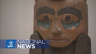 150yearold totem poles from Haida Gwaii featured in German museum  APTN News [upl. by Drawdesemaj729]