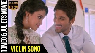 Violin Video Song  Romeo amp Juliets Malayalam Movie  Allu Arjun  Amala Paul  Iddarammayilatho [upl. by Oijres]