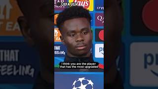 This Italian reporter was so nice to Bukayo Saka 🥹 [upl. by Yoshiko191]