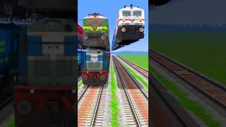 Bumpy Railroad Track for Fly Train in Realistic Simulator railroad train shorts [upl. by Wil]