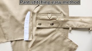 pant stitching total easy method and full video  pant stitching full detailed video [upl. by Nashoma]