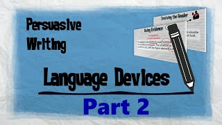 Persuasive Techniques Part 2  Persuasive Writing  EasyTeaching [upl. by Gorges]