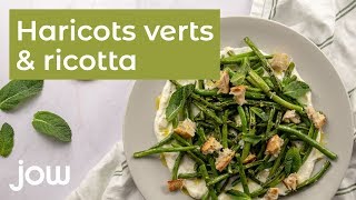 Recette dharicots vert amp ricotta [upl. by Lesig]