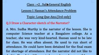 Hassan attendance problem  sudha murthy  hindi storys  moral stories [upl. by Othilie346]