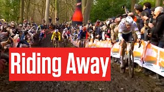 Mathieu Van Der Poel Wins 4th Straight In Gavere [upl. by Azerila61]