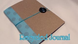 Recycled Journal How to DIY Very EASY  Whitney Sews [upl. by Bernadene564]