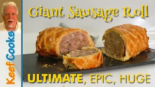 Giant Sausage Roll  Ultimate Sausage Roll [upl. by Anhaj]