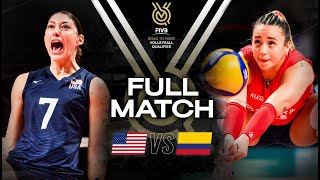 🇺🇸 USA vs 🇨🇴 COL  Paris 2024 Olympic Qualification Tournament  Full Match  Volleyball [upl. by Eiznik]