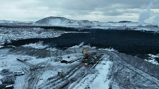 Aerial images show damage caused by Icelands latest volcanic eruption  AFP [upl. by Rizas]