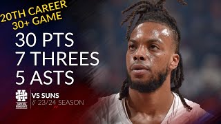 Darius Garland 30 pts 7 threes 5 asts vs Suns 2324 season [upl. by Halyk24]