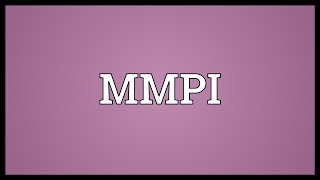 MMPI Meaning [upl. by Gilbert431]