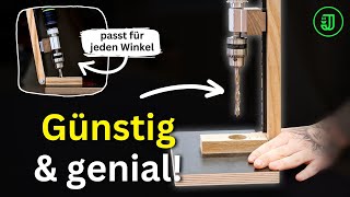 Perfekt GERADE BOHREN SO einfach baust du dir einen SCHWENKBAREN BOHRSTÄNDER  Jonas Winkler [upl. by Aseela]