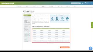 How to Change Your Payroll Schedule  SurePayroll [upl. by Phelps]