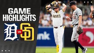 Tigers vs Padres Game Highlights 9524  MLB Highlights [upl. by Neumann662]