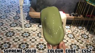 Aikka CS52 Supreme Solid Colour for car Spray Painting  Camo Khaki Green [upl. by Nidorf444]