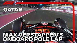 Max Verstappens Pole Lap  2023 Qatar Grand Prix  Pirelli [upl. by Lednic597]