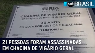 Chacina de Vigário Geral completa 30 anos  SBT Brasil 290823 [upl. by Arrak]