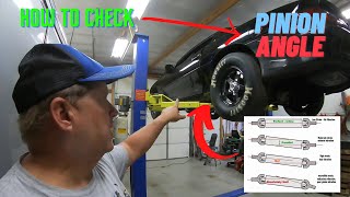 How To Series Check Pinion Angle on 4th Gen Camaro [upl. by Warfield]