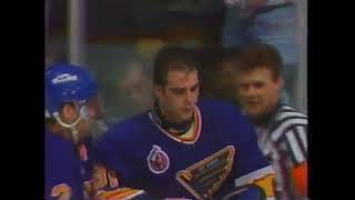 Wendel Clarks Powerful Slapshot Hits Curtis Josephs Head [upl. by Elrae]