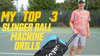 TOP 3 Drills for the SLINGER ball machine [upl. by Oiretule]