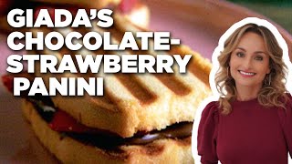 Giada De Laurentiis ChocolateStrawberry Panini  Everyday Italian  Food Network [upl. by Tanner399]