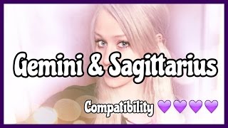 Gemini amp Sagittarius  Compatibility [upl. by Nawk]