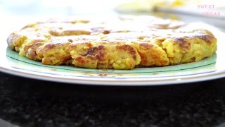 Tortilla Vegana de pan gallega  Galician bread Vegan omelet [upl. by Chin711]