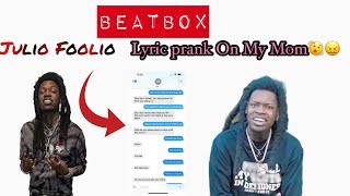 Foolio  BeatBox Lyric Prank On My Mom😱😬  Must Watch🤦🏽‍♂️ [upl. by Krakow760]