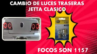 COMO CAMBIAR O REMPLAZAR FOCOS TRASEROS DE JETTA CLASICO VENTO  BORA  MK5MK4 ETC [upl. by Feriga389]