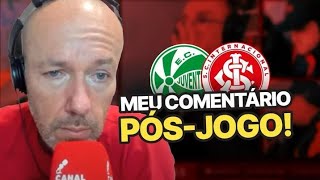 MAIS UM VEXAME  O COMENTÁRIO DE FABIANO BALDASSO APÓS JUVENTUDE 1 X 1 INTERNACIONAL [upl. by Bryna]