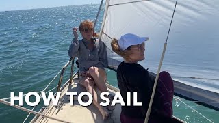 Learn How to Sail Part 3 Steering Navigation Sailing Angles Tacking Anchoring and Docking [upl. by Vierno809]