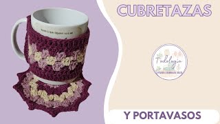 quot¡Crea Portavasos y Cubretazas a Crochet Tutorial Paso a Paso para Principiantesquot [upl. by Tilagram]