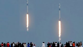 SpaceX Did Something Never Done Before 2 Rocket Launches [upl. by Ffej]