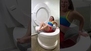 How to BREAK 100 Layers of Duct Tape in the World Largest Toilet shorts shortvideo survival [upl. by Theodor]