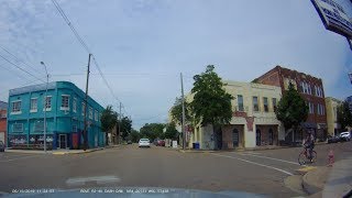 Driving In Downtown Clarksdale Mississippi And The Streets Of Clarksdale MS [upl. by Mirabella430]