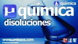 QUIMICA Disoluciones 01 BACHILLERATO molaridad soluto disolucion [upl. by Anemij800]