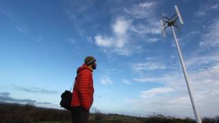 Vertical Axis Wind Turbine domestic installation Ireland 3kW nominal power 5kW peak [upl. by Ynottirb789]