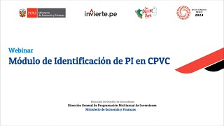 DGPMI Proyectos de inversión en Centros de Promoción y Vigilancia Comunal CPVC Módulo 1 Formulación [upl. by Eelime]