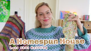 A Homespun House 🧶 Knitting Podcast ✨ A finished Inge Sweater [upl. by Burnard]