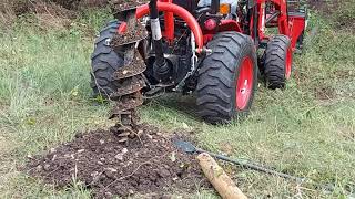 branson 2505 post hole diggin tractorvlog [upl. by Joshia524]