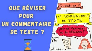 COMMENTAIRE DE TEXTE AU BAC FRANÇAIS 2024  Que réviser pour réussir [upl. by Christoph937]