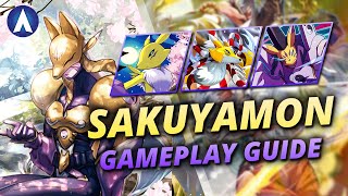 THEY WILL NOT EXPECT THIS ONE Sakuyamon Deck Gameplay Guide  Digimon Card Game BT17 [upl. by Eimarej]